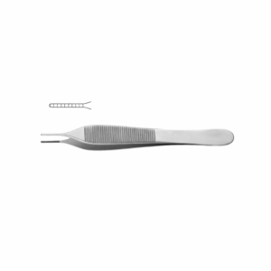 Adson Dressing Forceps – 12 cm and 15 cm, Serrated Platform