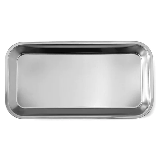 Dental Metal Trays Stainless Steel Medical Lab Instrument Tools Trays Single Pisce 8.85" x 4.64" x 0.79" - Image 2