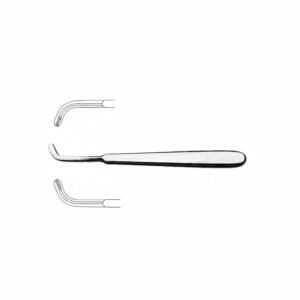 Cleft Palate Rasp, 14 cm – Curved Up, 5 mm Tip