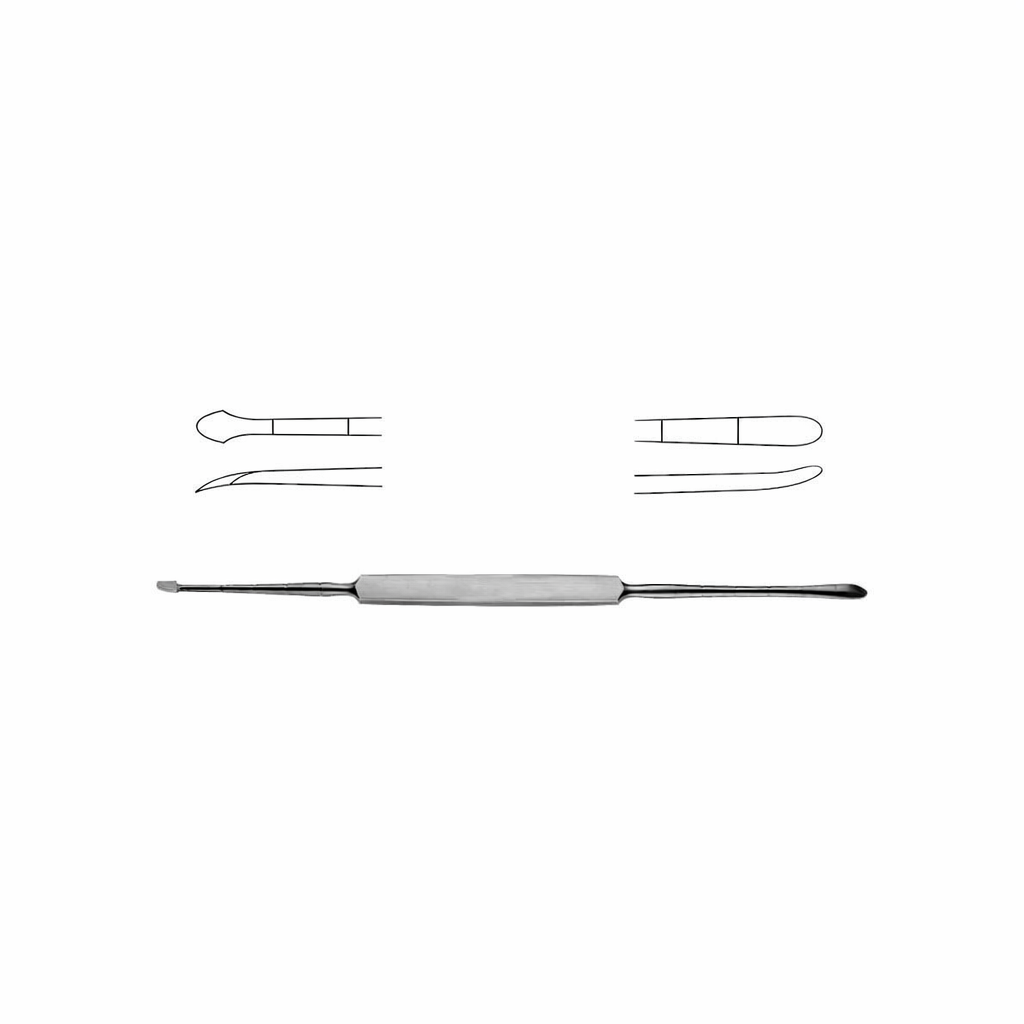 Cottle Septum Elevator, 22.9 cm – 4 mm Blade, 3 mm Spatula