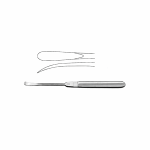 Cottle Skin Elevator, 19.1 cm – 9 mm Slightly Curved