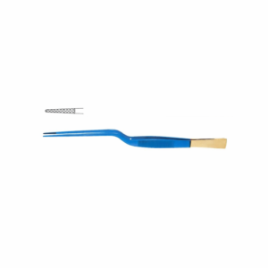 Cushing Dressing Forceps, Bayonet – Tungsten Carbide Serrated
