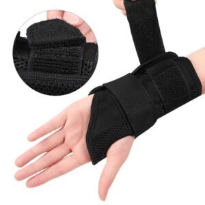 Two-Way Compression And Stable Rubber Strip Wrist Guard