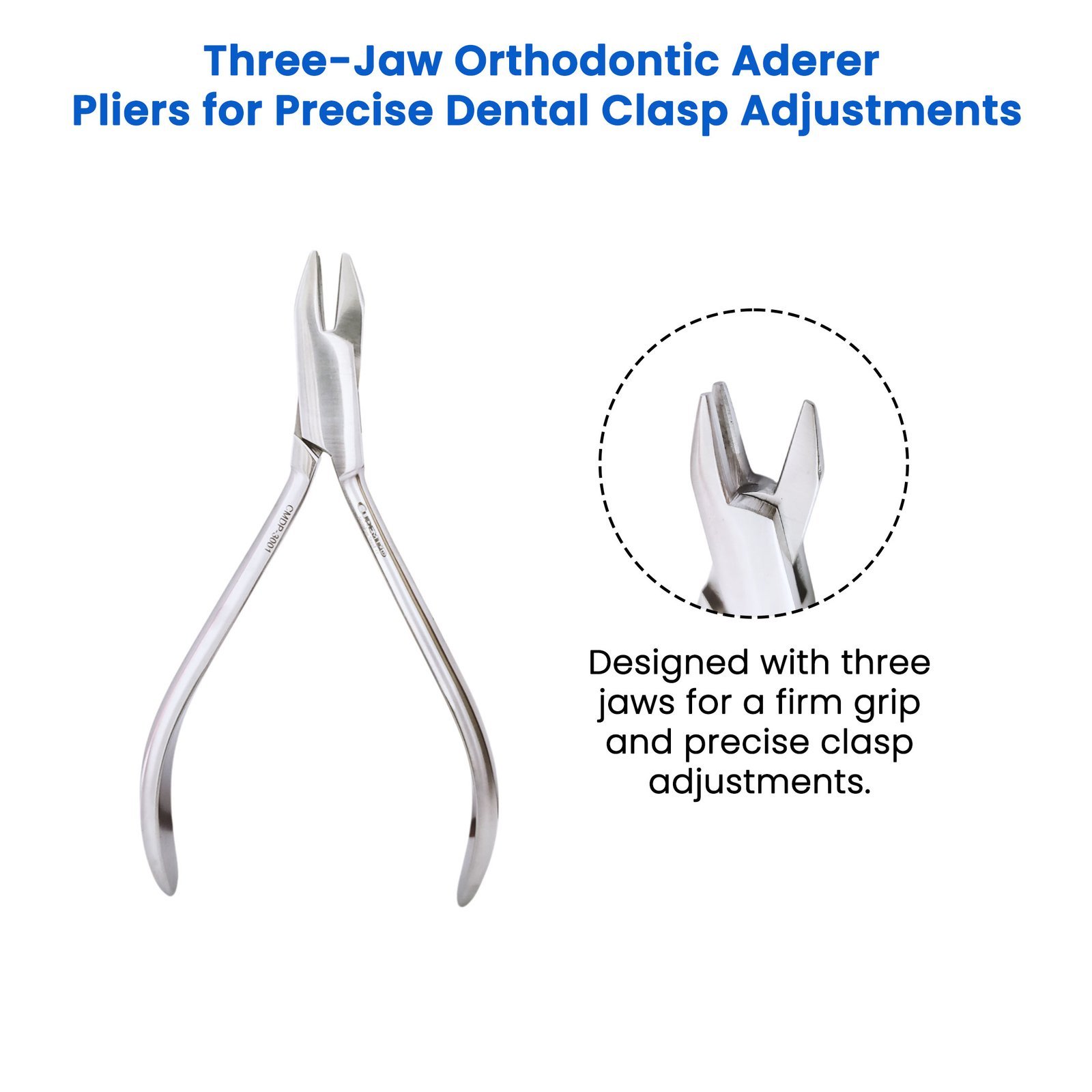 Three-Jaw Orthodontic Aderer Pliers - Image 2