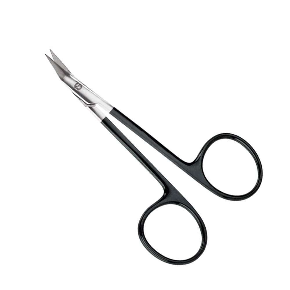 Nasal Double Beveled Scissors, Angled - Serrated Super Cut