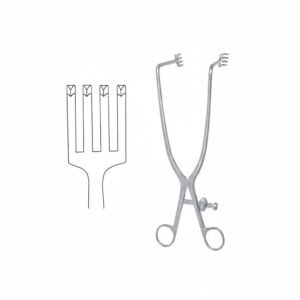 Deep Gelpi Self-Retaining Retractor – 4 Sharp Prongs, 90°