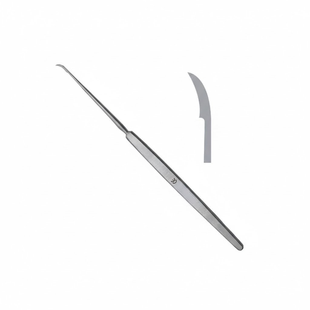 ENT Sickle Knife, Stainless Steel, 190mm Length