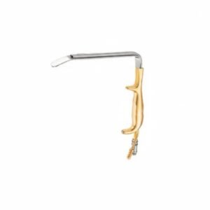 Epstein Lighted Breast Retractor – Fibre Optic, Suction, Toothed