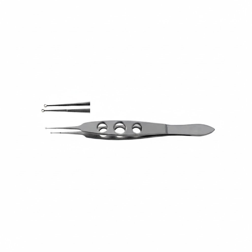Fechtner Conjunctiva Forceps, 102 mm – 1 mm Ring Tip