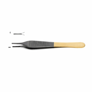 Adson Tissue Forceps – Tungsten Carbide, 1×2 Teeth
