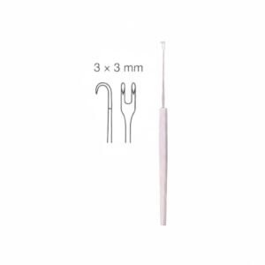 Freer Double Hook, 15 cm – Sharp, 3 mm Wide