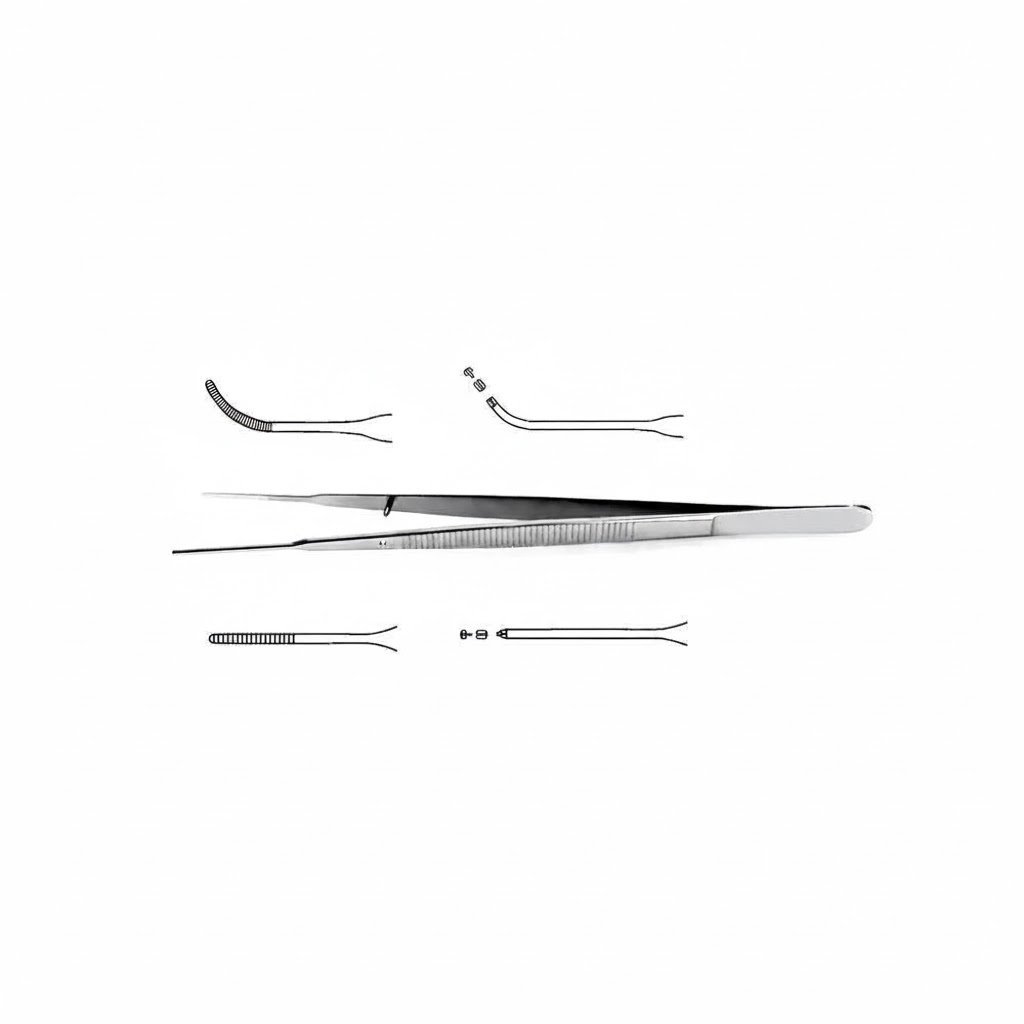 Gerald Thumb Forceps – Delicate Jaw, Straight or Curved