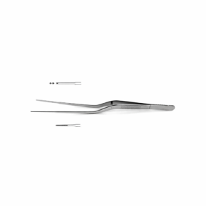 Gerald Thumb Forceps, 19 cm – Delicate Tip, Bayonet