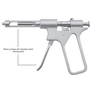 Brass Syringe with stainless steel moving parts