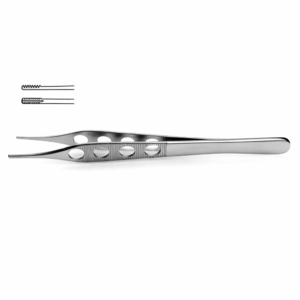 Adson-Brown Tissue Forceps, 12 cm – Fenestrated Handles