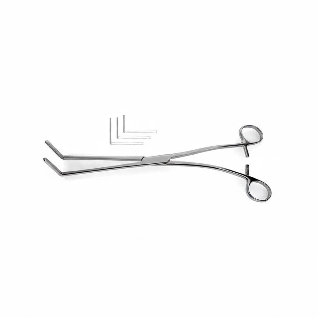 Glassman Stomach Resection Clamps - Right angled jaws w/ atraumatic serrations