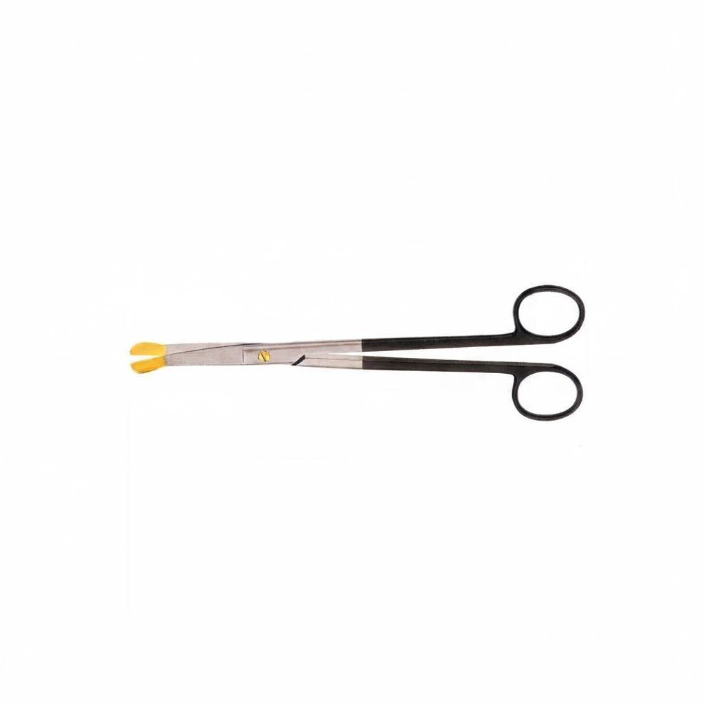 Gold Tip Scissors - Curved Slight Bevel on Shank - Supercut Tungsten Carbide