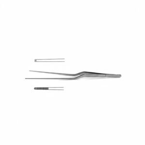 Gruenwald (Jansen) Thumb Forceps – Bayonet, Bent Serrated Handle