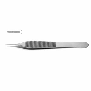 Adson-Micro Tissue Forceps – 0.9 mm, 1×2 Teeth