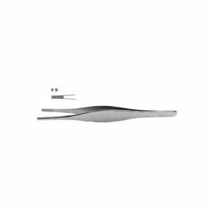 Heaney Tissue Forceps, 14 cm – Cross-Serrated 2×3 Teeth