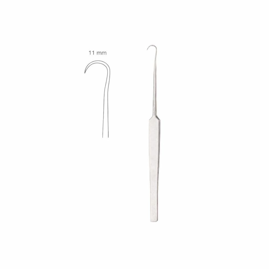 Hook Retractor, 16.5 cm – Single Sharp Prong