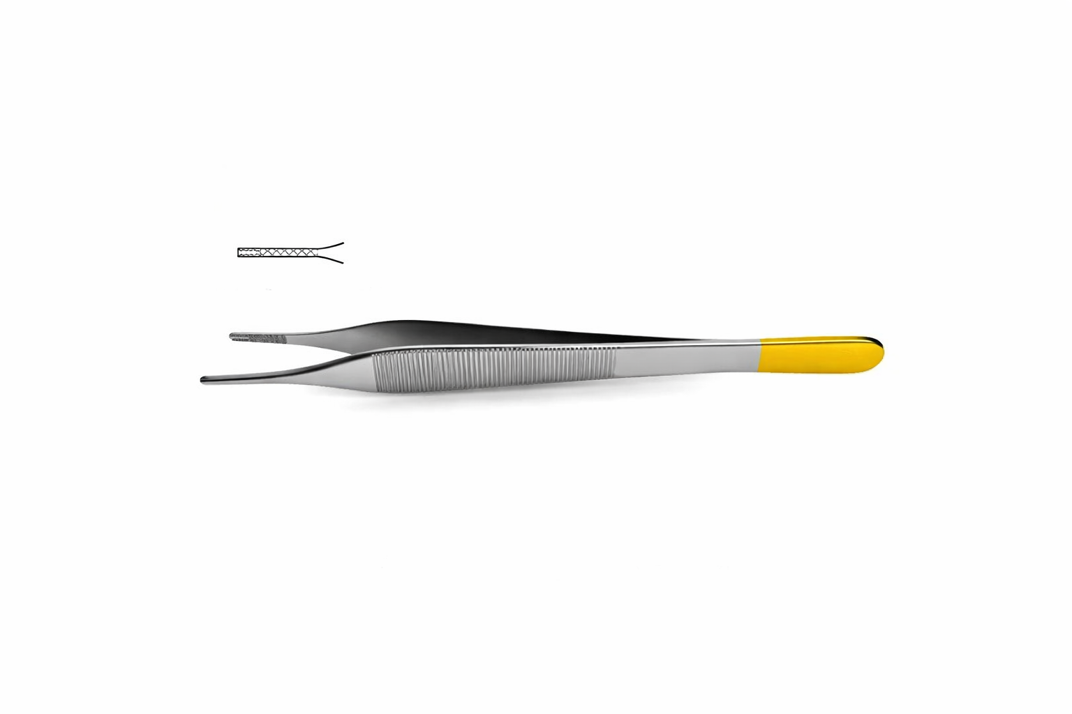 Adson-Brown Tissue Forceps – Tungsten Carbide, 7×7 Teeth