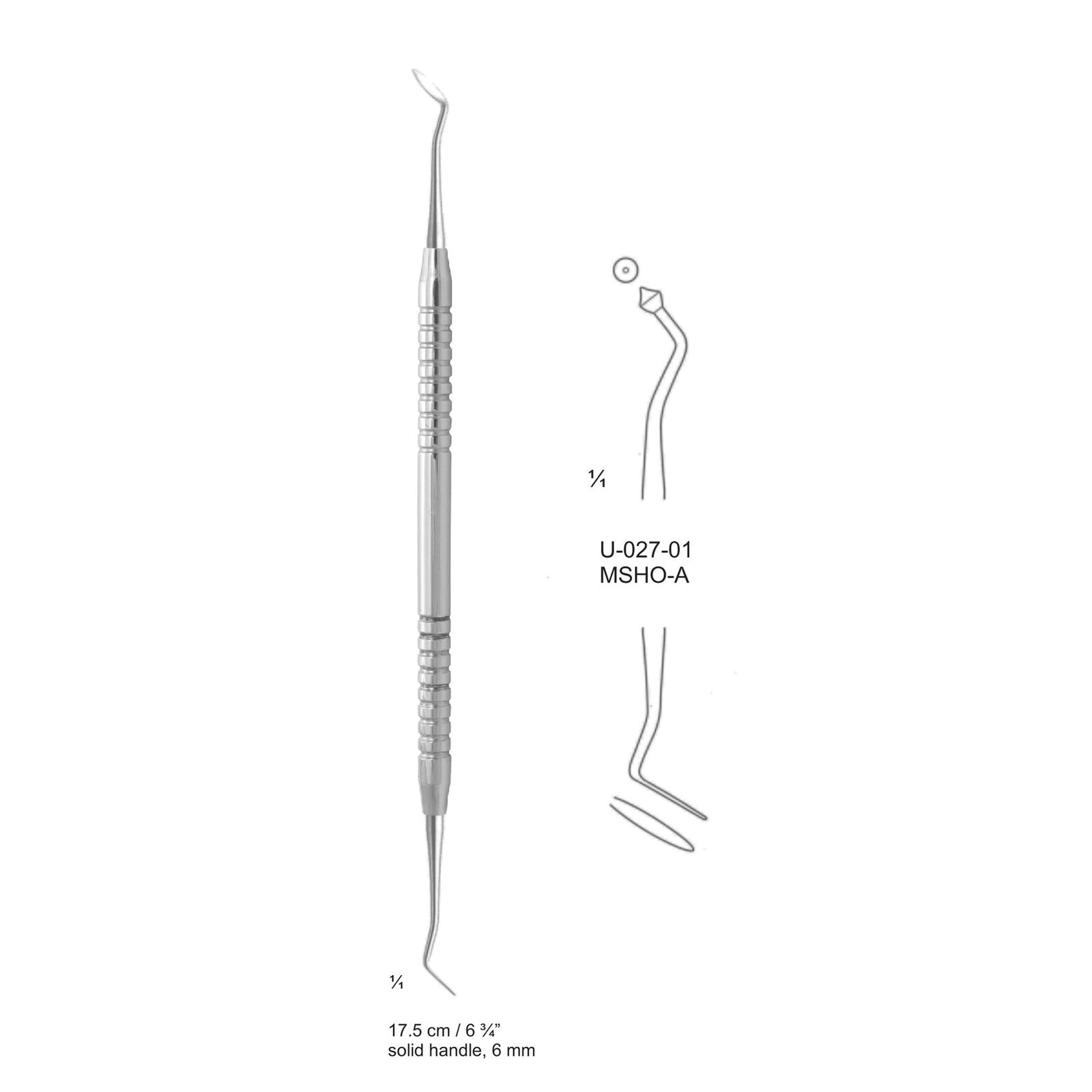Wax 17.5cm Solid Handle Msho-A 6mm
