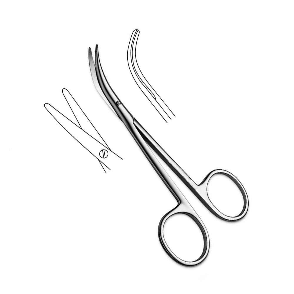 Foeman Lower Lateral Cartilage Scissors Strongly Curved