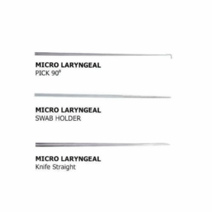 Micro Laryngeal Knives Set of 1 Pick, 1 Swab Holder, and 1 Straight Knife