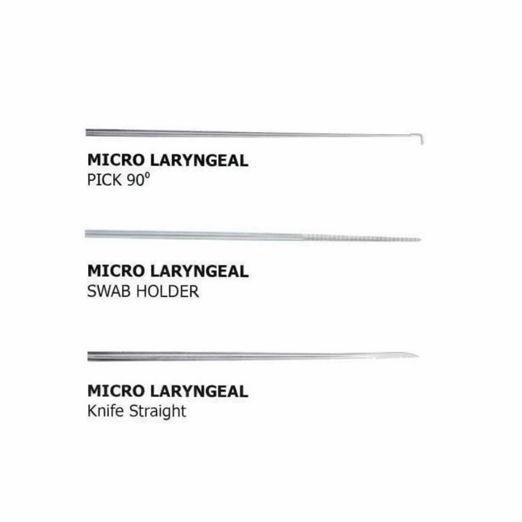 Micro Laryngeal Knives Set of 1 Pick, 1 Swab Holder, and 1 Straight Knife