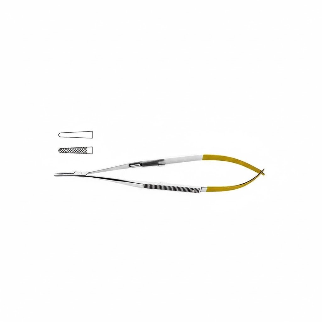 Castroviejo Needle Holder – Tungsten Carbide, Slender Design