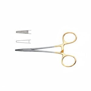 Needle Holder, 12.5 cm – Tungsten Carbide, Delicate Jaws for 5/0