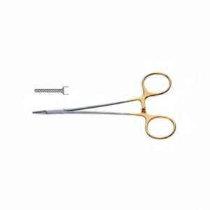 Needle Holder - Tungsten Carbide Serrated Delicate 1mm Jaw