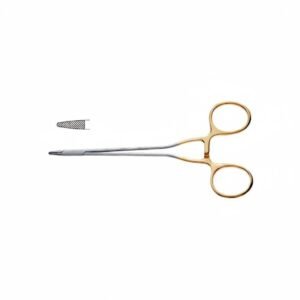 Needle Holder - Tungsten Carbide Serrated Delicate Jaw, Light Handles