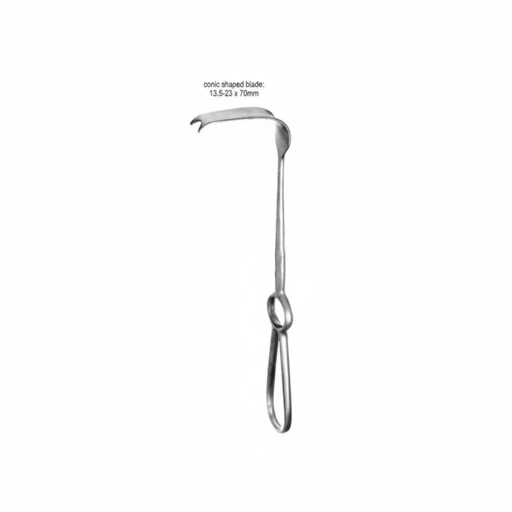 Obwegeser Alveolar Retractor, 22 cm – 13.5–23 × 70 mm Blade
