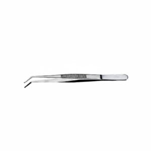 Reed Dressing Forceps - Angled Serrated Jaw