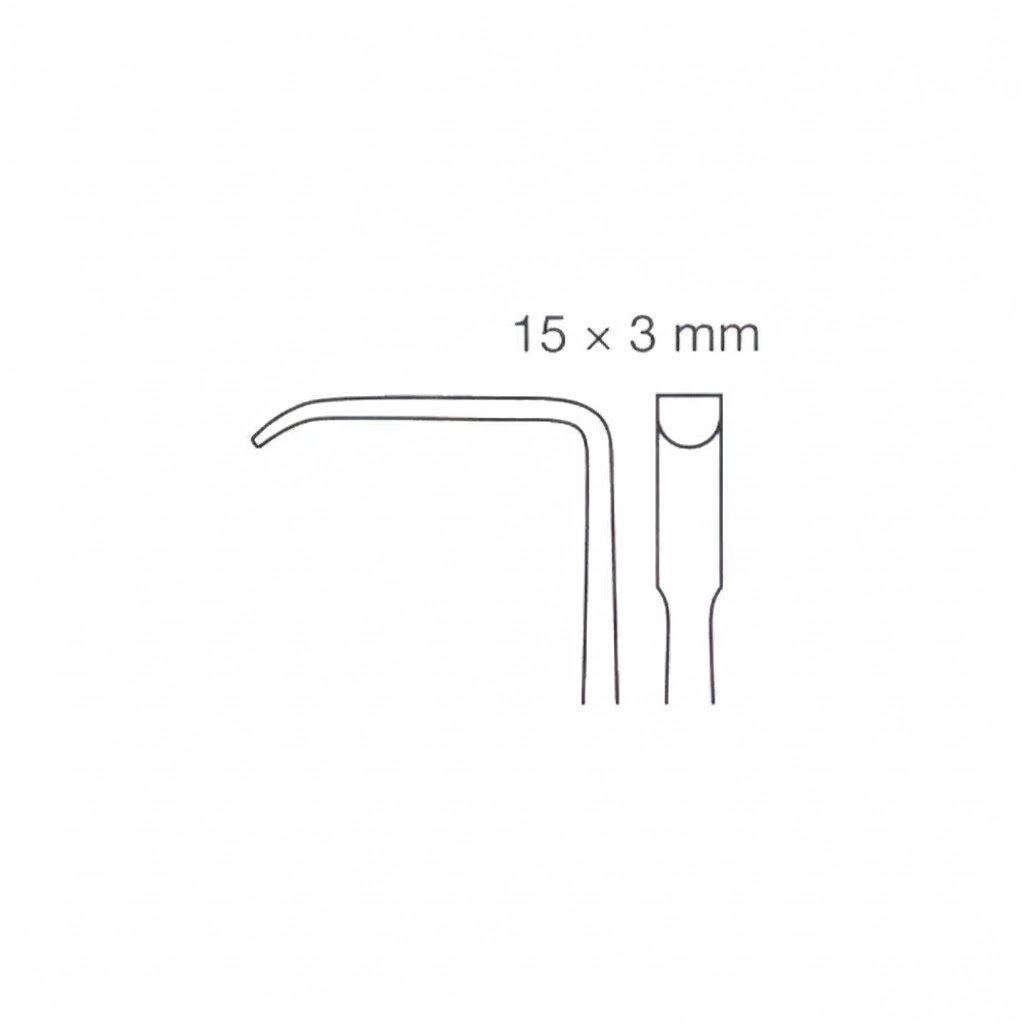 Retractor, 18cm, 3x15mm - Image 2