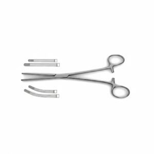 Rochester-Carmalt Forceps - longitudinal serrated Jaw W/ cross-serrated tips