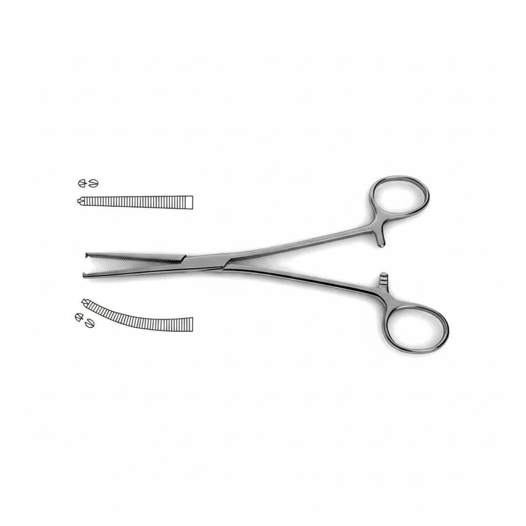 Rochester-Ochsner Forceps 1x2 teeth