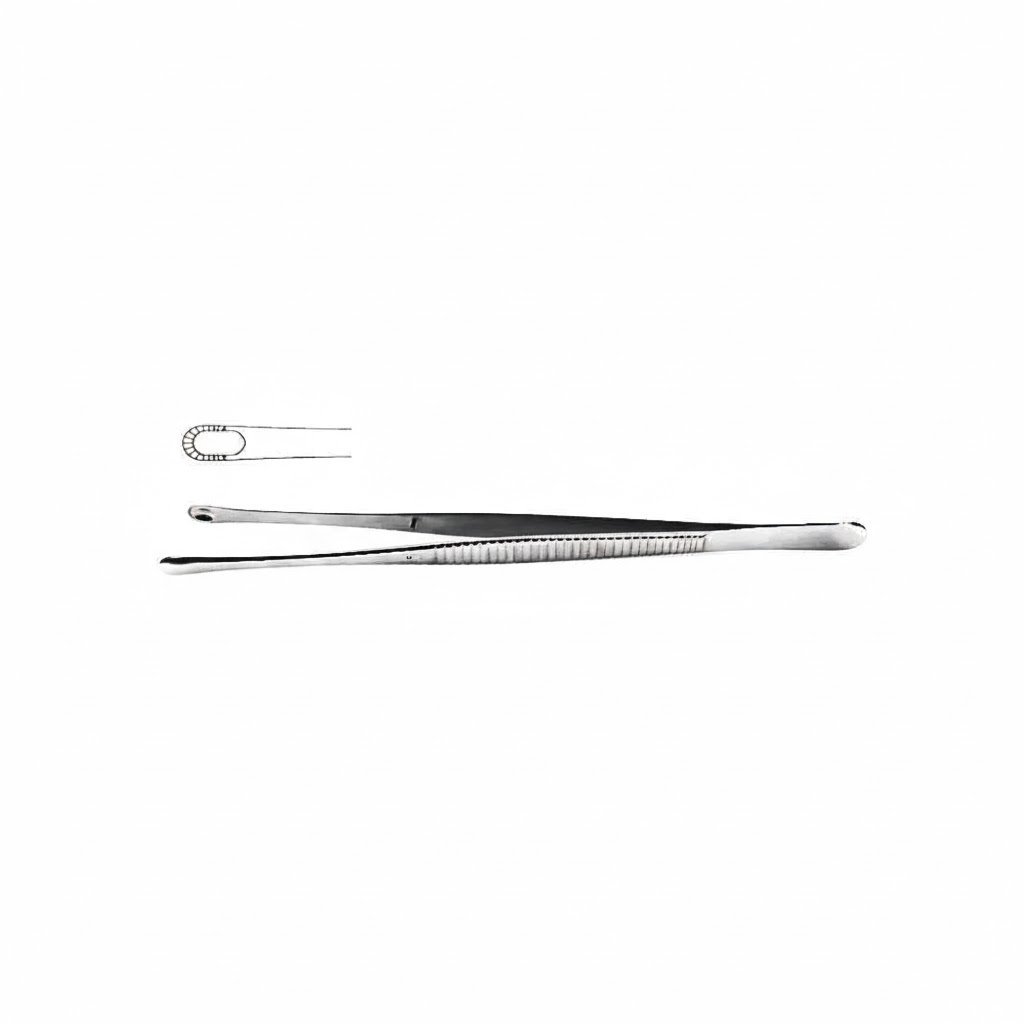 Russian Tissue Forceps – Rounded Head, Rim Teeth