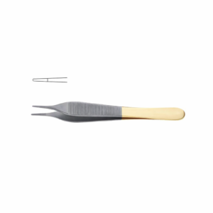 Adson Delicate Forceps, 12 cm – Tungsten Carbide Smooth Jaw
