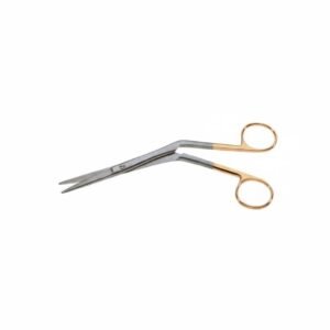 Scissors - Tungsten carbide serrated Angled
