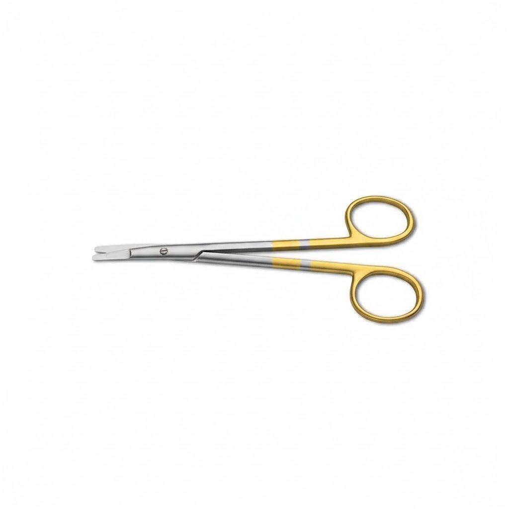 Scissors Tungsten Carbide Serrated Curved Flat Tips
