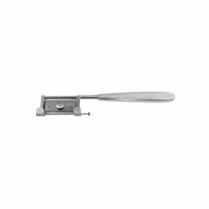 Silver Dermatome Skin Graft Knife With 10 Sterile Blades Packed in Wooden Box