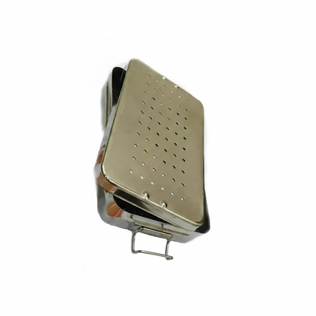 Stainless Steel Sterilizing Tray – Solid, for Surgical Instruments