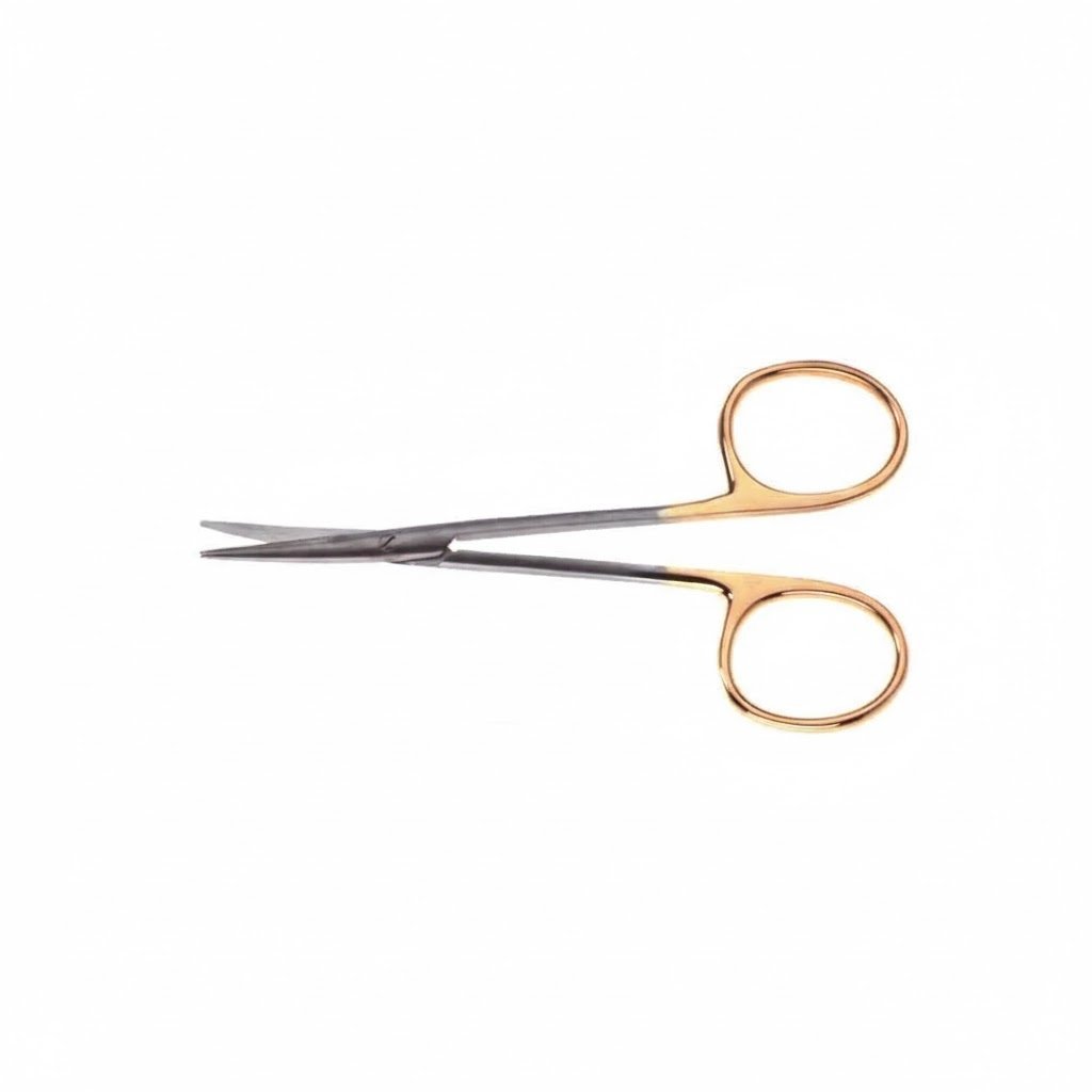 Strabismus Scissors - Serrated Tungsten Carbide Blunt Tips