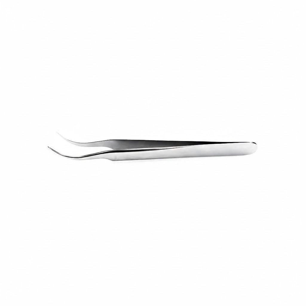 Swiss Jeweler Style Forceps, 11.4 cm – Curved Micro-Fine