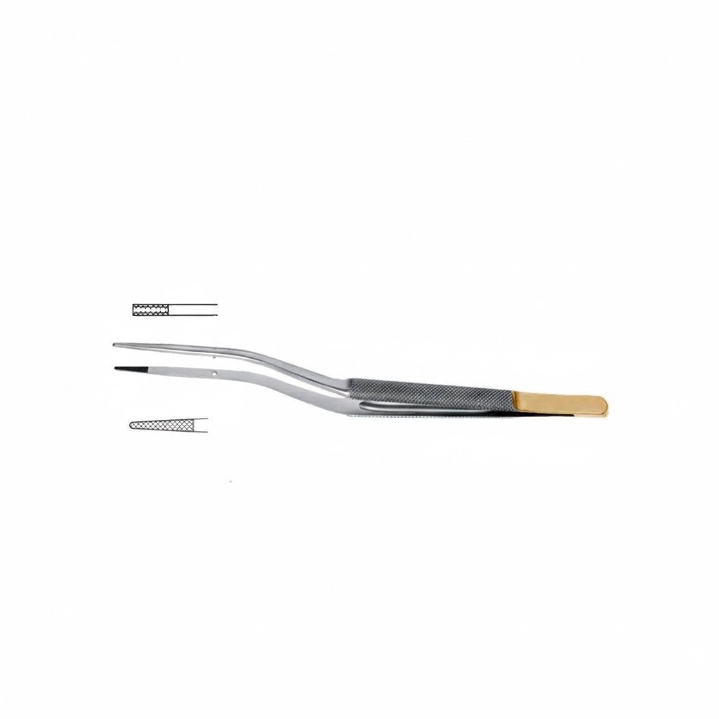 Tebbetts Septal Bayonet Forceps, 20 cm – Tungsten Carbide or Brown