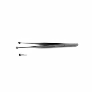 Tissue Forceps – Round Jaws with Teeth, Ridged Handle