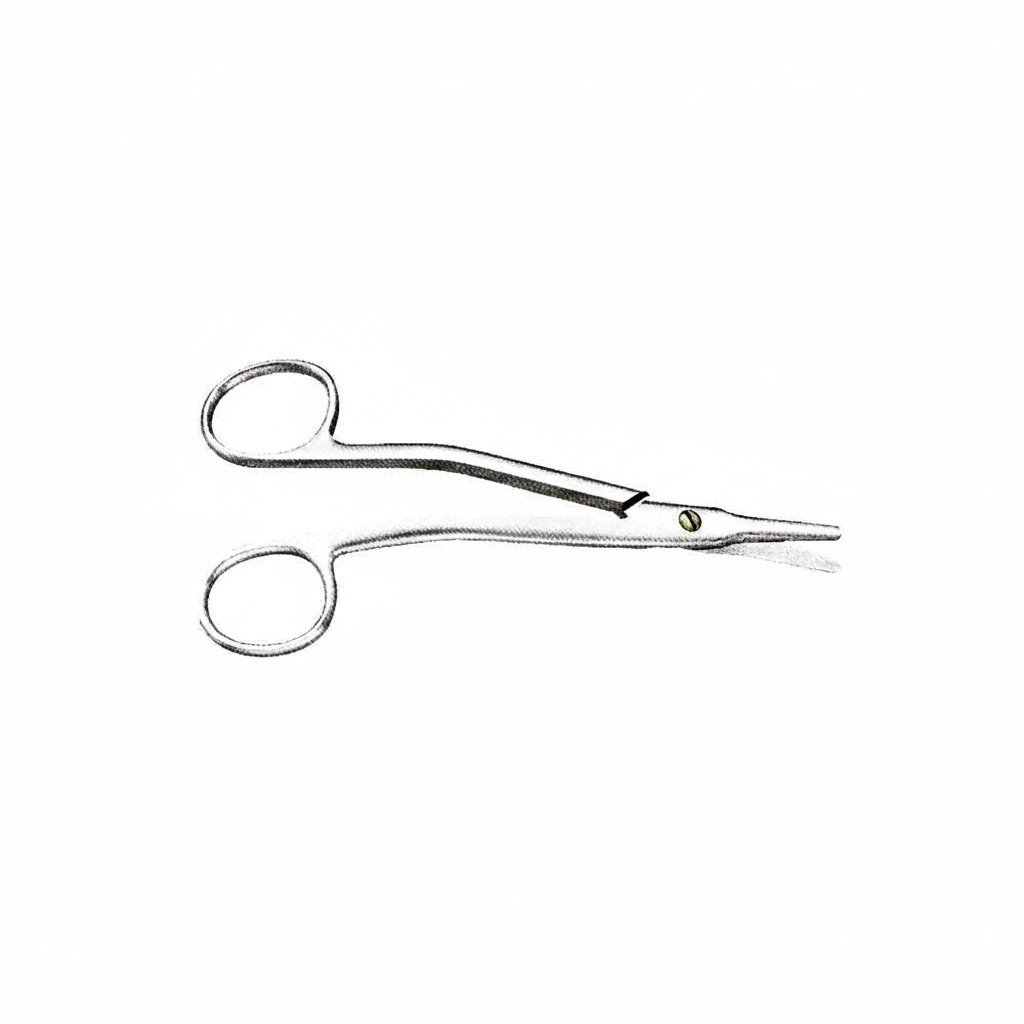 Walter Cottle Nasal Scissors - Serrated Angled SuperCut